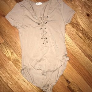 Heart and hips nude body suit